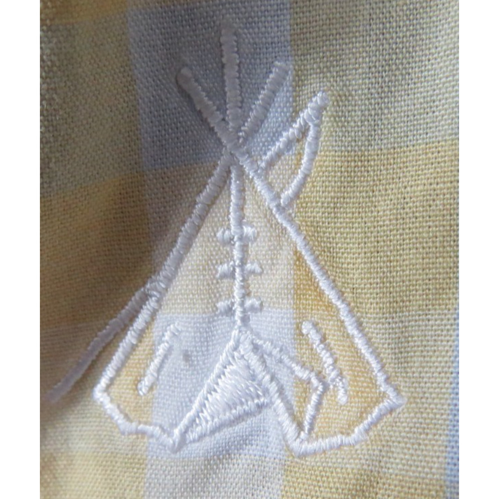 Pendleton Womens S Yellow Gingham‎ Sleeveless Button office Shirt Cotton Casual - Picture 4 of 10